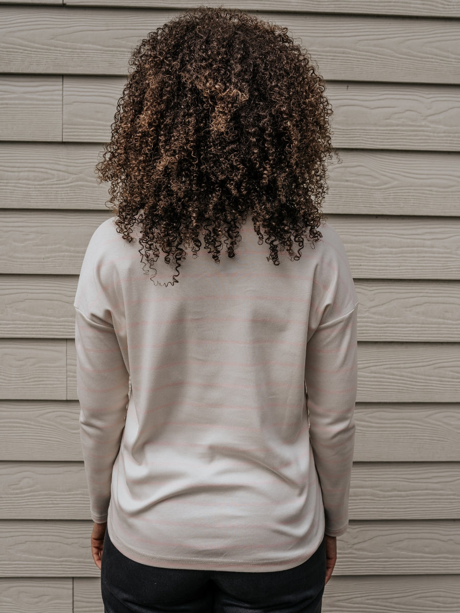 Pink Organic Cotton Breton Top