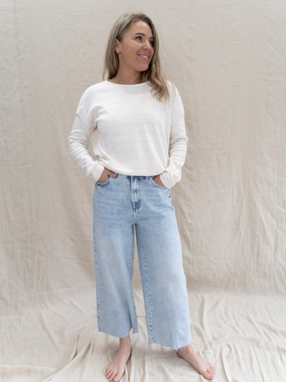 Pink Organic Cotton Breton Top