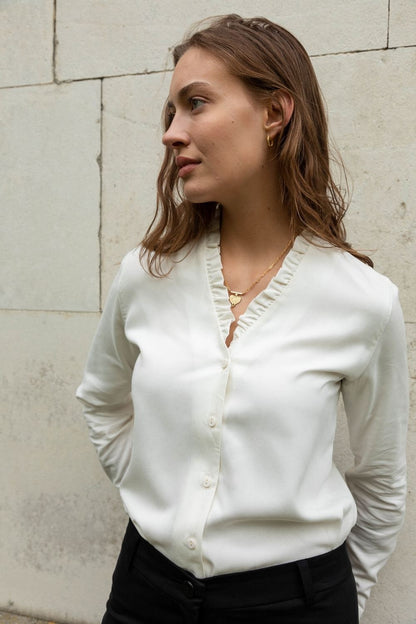 Lenzing Modal Frill Blouse