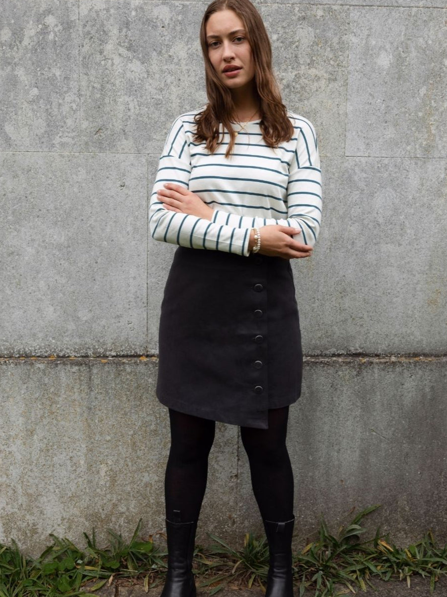 Asymmetric Organic Cotton Skirt - Onesta UK - #ethical_Clothes#