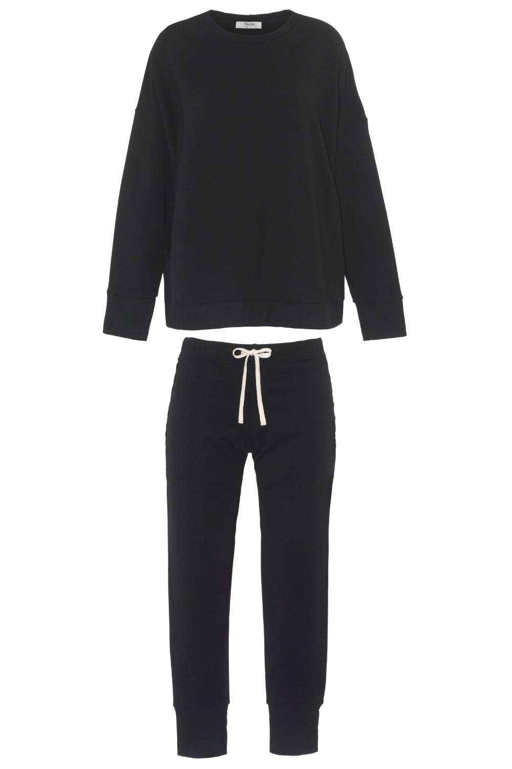 Black Tencel Loungewear Set - Onesta UK - #ethical_Clothes#