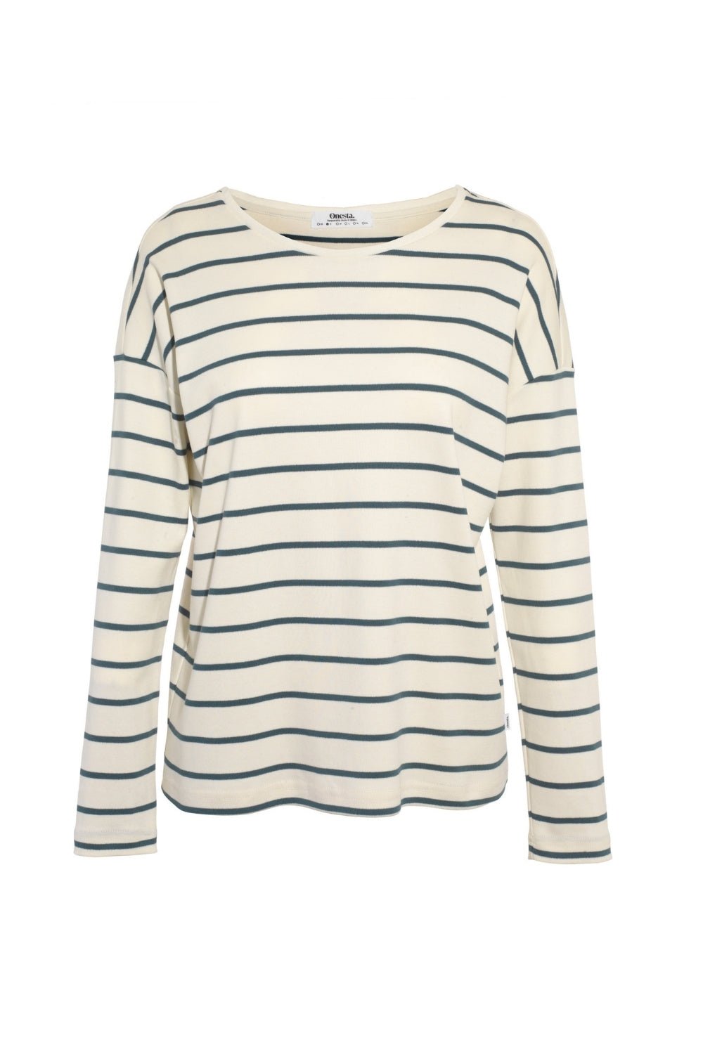 Blue Organic Cotton Breton Top - Onesta UK - #ethical_Clothes#