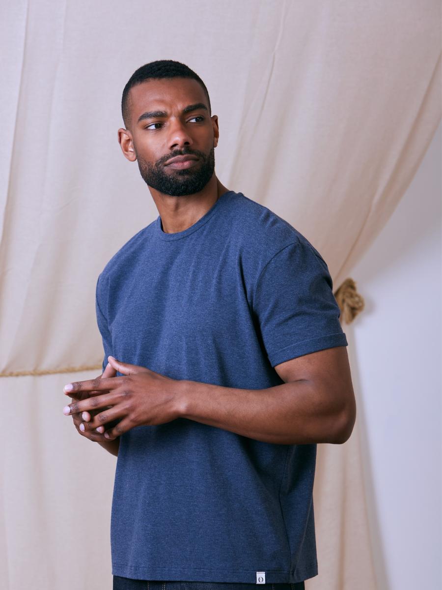 Blue Tencel Tee - Onesta UK - #ethical_Clothes#