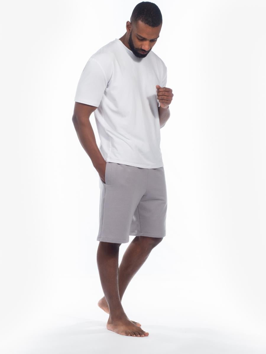 Grey Loungewear Shorts - Onesta UK - #ethical_Clothes#