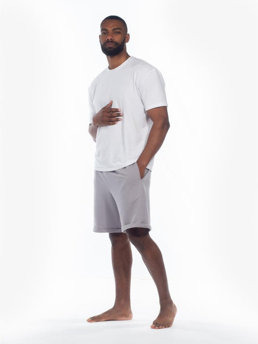 Grey Loungewear Shorts - Onesta UK - #ethical_Clothes#