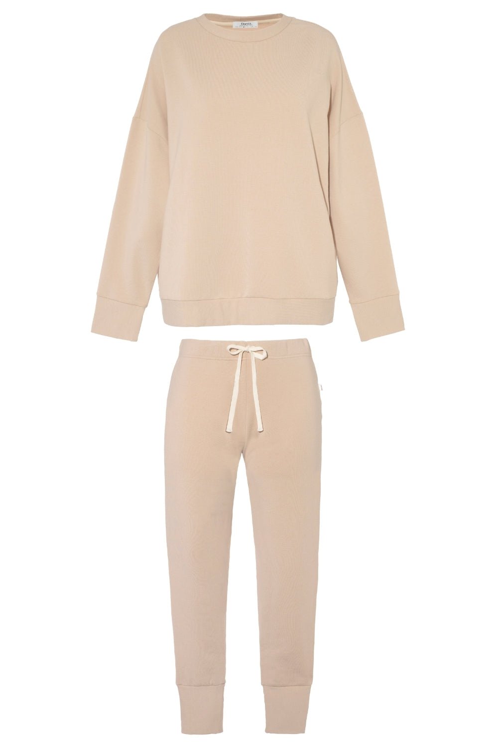 Sandbeige Tencel Loungewear Set - Onesta UK - #ethical_Clothes#