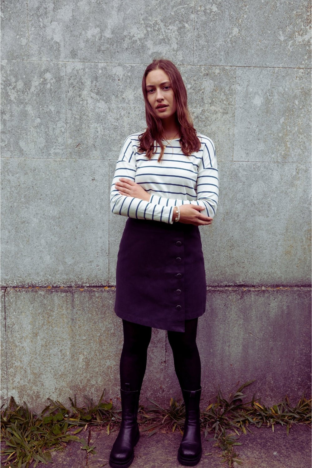 Asymmetric Organic Cotton Skirt - Onesta UK - #ethical_Clothes#