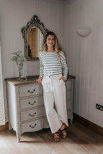 Load image into Gallery viewer, Organic Cotton Twill Wide Leg Cropped Trouser - Onesta UK - #ethical_Clothes#
